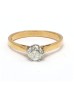 18ct Yellow Gold Brilliant Cut Diamond Engagement Ring 0.61 Carats