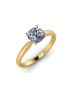 18ct Yellow Gold Single Stone Claw Set Diamond Ring D VS 0.30 Carats