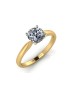 18ct Yellow Gold Single Stone Claw Set Diamond Ring D SI 0.20 Carats
