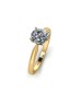 18ct Yellow Gold Single Stone Claw Set Diamond Ring D SI 0.20 Carats