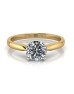 18ct Yellow Gold Single Stone Claw Set Diamond Ring D SI 0.20 Carats