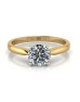 18ct Yellow Gold Single Stone Claw Set Diamond Ring D VS 0.30 Carats