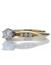 18ct Single Stone Claw Set With Stone Set Shoulders Diamond Ring 0.42 Carats
