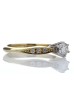 18ct Single Stone Claw Set With Stone Set Shoulders Diamond Ring 0.42 Carats