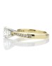 18ct Yellow Gold Single Stone Diamond Ring With Stone Set Shoulders (1.11) 1.28 Carats