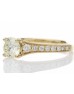 18ct Yellow Gold Single Stone Diamond Ring With Stone Set Shoulders (0.75) 1.06 Carats