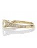 18ct Yellow Gold Single Stone Diamond Ring With Stone Set Shoulders (0.75) 1.06 Carats