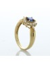 18ct Yellow Gold Oval Cut Sapphire And Diamond Ring (S0.45) 0.30