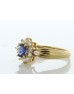 18ct Yellow Gold Oval Cut Sapphire And Diamond Ring (S0.45) 0.30