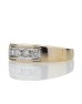 18ct Channel Set Semi Eternity Diamond Ring 0.16 Carats