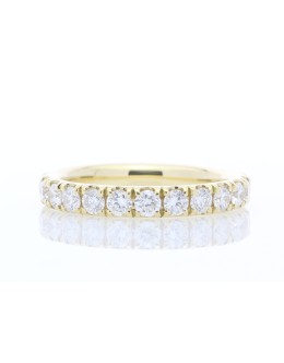 18ct Yellow Gold Full Eternity Diamond Ring 1.94 Carats