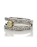 18ct White Gold Double Band Half Eternity Diamond Ring 0.74 Carats