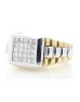 18ct Yellow Gold Gents Diamond Signet Ring 1.25 Carats