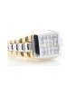 18ct Yellow Gold Gents Diamond Signet Ring 1.25 Carats
