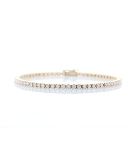 18ct Rose Gold Tennis Diamond Bracelet 2.00 Carats