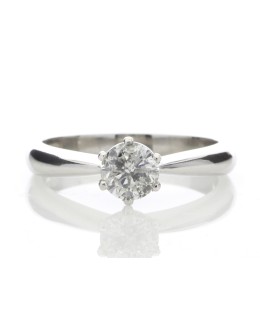 18ct Single Stone Diamond Ring 0.66 Carats Carats