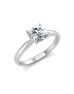 18ct White Gold Single Stone Claw Set Diamond Ring F SI 0.40 Carats