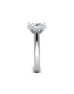 18ct White Gold Single Stone Claw Set Diamond Ring F SI 0.40 Carats