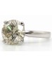 18ct White Gold Single Stone Diamond Ring 5.00 Carats