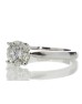 18ct White Gold Single Stone Claw Set Diamond Ring 1.24 Carats