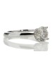 18ct White Gold Single Stone Claw Set Diamond Ring 1.24 Carats