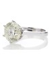 18ct White Gold Single Stone Claw Set Diamond Ring 5.09 Carats