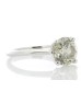 18ct White Gold Single Stone Claw Set Diamond Ring 3.18 Carats