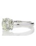 18ct White Gold Single Stone Claw Set Diamond Ring 2.01 Carats