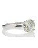 18ct White Gold Single Stone Claw Set Diamond Ring 2.01 Carats