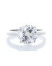 18ct White Gold Single Stone Prong Set Diamond Ring 3.00 Carats