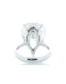 18ct White Gold Pear Shaped Diamond Ring 10.06 Carats