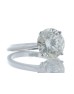 18ct White Gold Single Stone Prong Set Diamond Ring 5.07 Carats