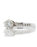 18ct White Gold Single Stone Diamond Ring With Stone Set shoulders (0.51) 0.61 Carats