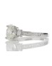 18ct Single Stone Claw Set With Stone Set Shoulders Diamond Ring (0.81) 1.05 Carats