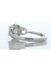 18ct White Gold Single Stone Claw Set With Stone Set Shoulders Diamond Ring (1.05) 1.28 Carats