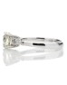 18ct White Gold Single Stone Diamond Ring With Stone Set Shoulders (1.50) 1.62 Carats