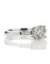 18ct White Gold Single Stone Diamond Ring With Stone Set Shoulders (1.50) 1.62 Carats