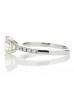 18ct White Gold Single Stone With Stone Set Shoulders Diamond Ring (1.25) 1.45 Carats