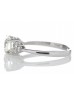 18ct White Gold Single Stone With Heart Shaped Set Shoulders Diamond Ring (1.13) 1.29 Carats