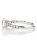 18ct White Gold Single Stone Diamond Ring With Stone Set Shoulders (1.02) 1.32 Carats