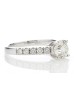 18ct White Gold Single Stone Diamond Ring With Stone Set Shoulders (1.02) 1.32 Carats