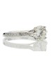 18ct White Gold Single Stone Diamond Ring With Stone Set Shoulders (1.02) 1.15 Carats