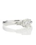 18ct White Gold Single Stone Diamond Ring With Baguette (1.02) 1.15 Carats