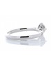 18ct White Gold Single Stone Claw Set With Stone Set Shoulders Diamond Ring (0.61) 0.76 Carats