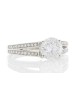 18ct White Gold Single Stone Claw Set With Stone Set Shoulders Diamond Ring (1.71) 1.92 Carats