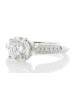 18ct White Gold Single Stone Claw Set With Stone Set Shoulders Diamond Ring 2.29 (2.03) Carats