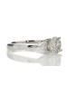 18ct White Gold Single Stone Claw Set With Stone Set Shoulders Diamond Ring (1.38) 1.59 Carats