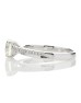 18ct White Gold Single Stone Claw Set With Stone Set Shoulders Diamond Ring (1.01) 1.11 Carats