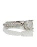 18ct White Gold Single Stone Claw Set With Stone Set Shoulders Diamond Ring (1.08) 1.58 Carats