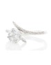 18ct White Gold Single Stone Look With Stone Set Shoulders Diamond Ring 1.17 Carats